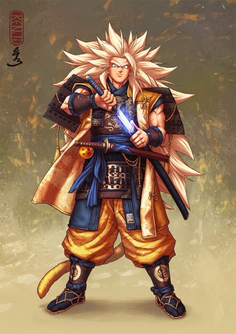 son goku (dragon ball and 1 more) drawn by guillem_dauden