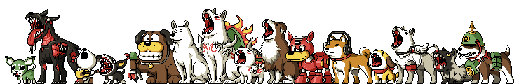 iggy, amaterasu, koromaru, poochyena, rush, and 7 more (pokemon and 17 more) drawn by paul_robertson