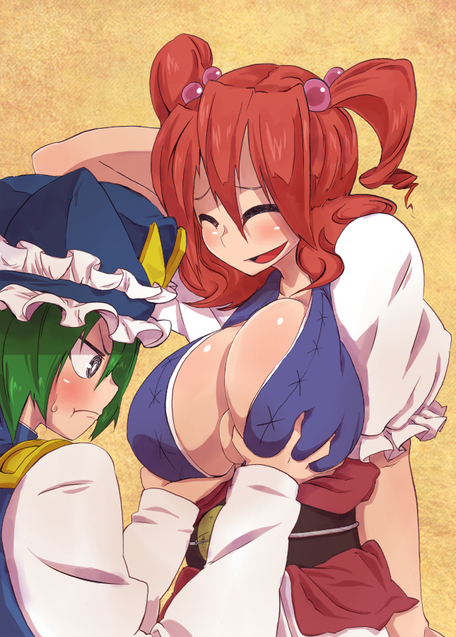 shiki eiki and onozuka komachi (touhou) drawn by buki56
