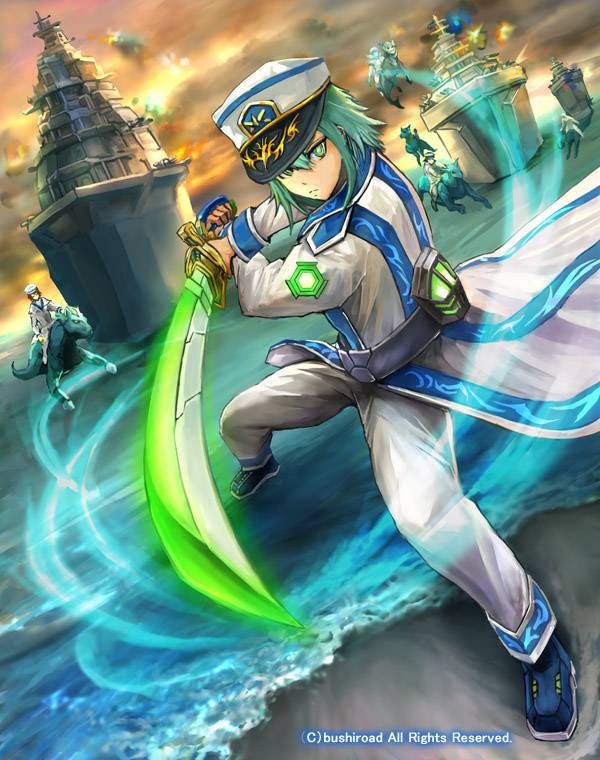 blue storm soldier rascal sweeper (cardfight!! vanguard) drawn by matsushima_kazuo