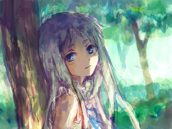 honma meiko (ano hi mita hana no namae wo bokutachi wa mada shiranai.) drawn by pooj