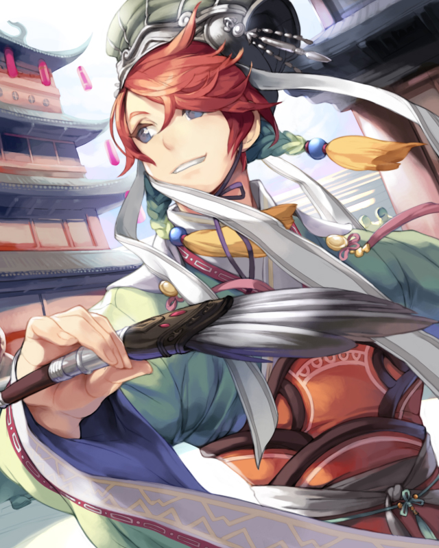 zhuge liang (bushin renkei zero) drawn by comet_(teamon)