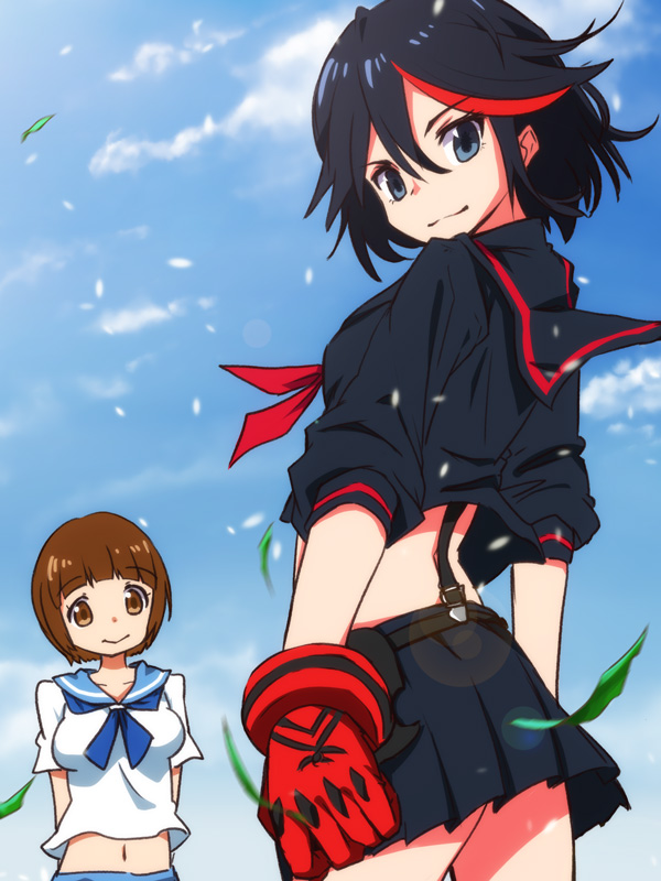 matoi ryuuko, senketsu, and mankanshoku mako (kill la kill) drawn by matokechi
