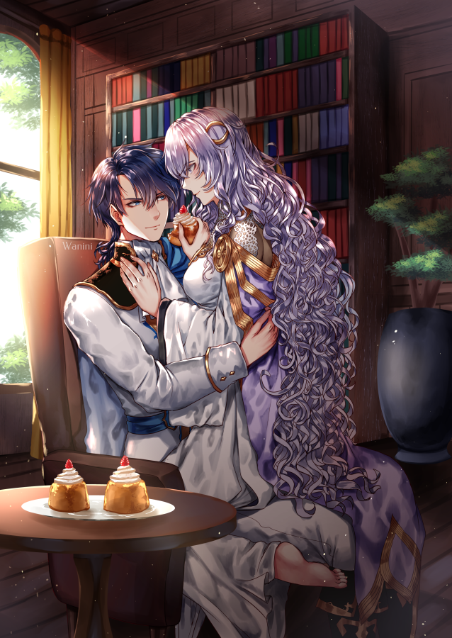sigurd and deirdre (fire emblem and 2 more) drawn by wani_(fadgrith)