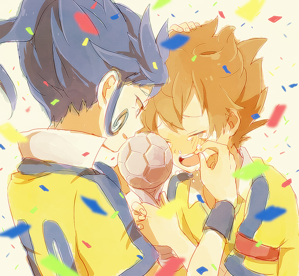 matsukaze tenma and tsurugi kyousuke (inazuma eleven and 1 more) drawn by yy888s