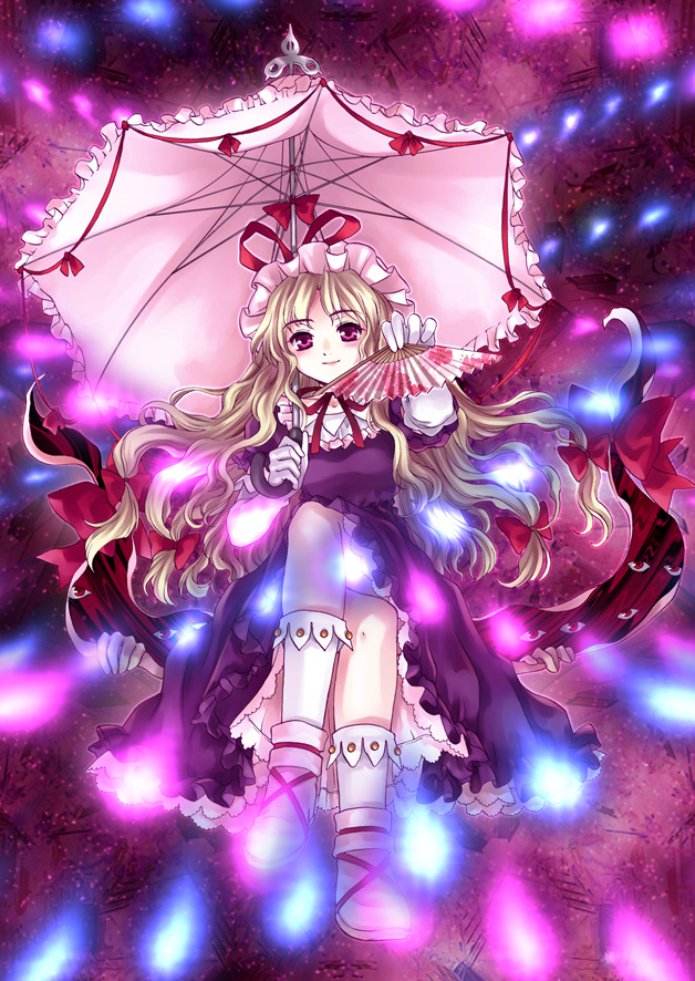 yakumo yukari (touhou and 1 more) drawn by sato-pon