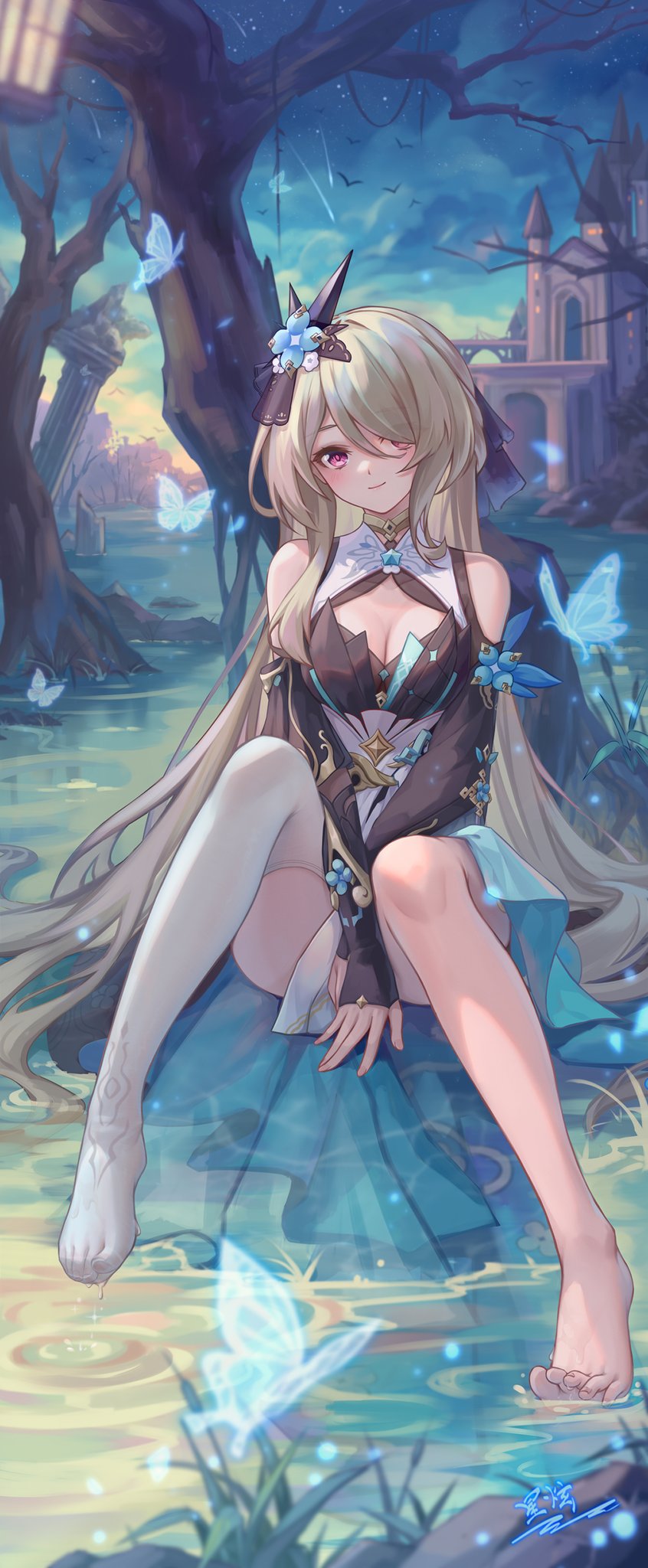 rita rossweisse (honkai and 1 more) drawn by yelan_xing_xuan