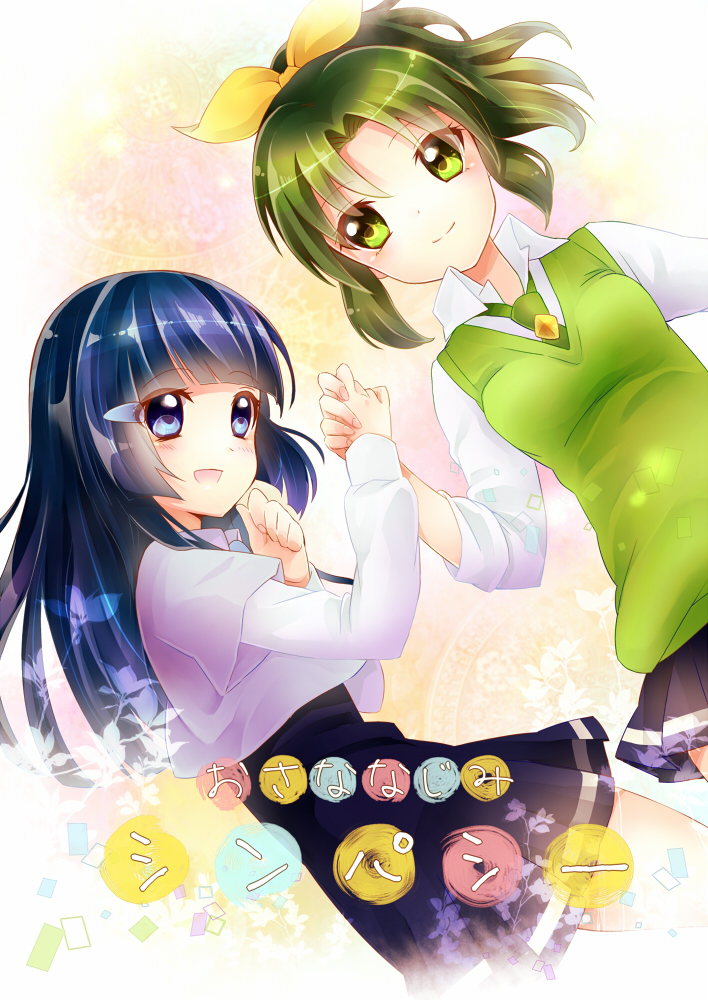 midorikawa nao and aoki reika (precure and 1 more) drawn by haori_(ki-na-ri)