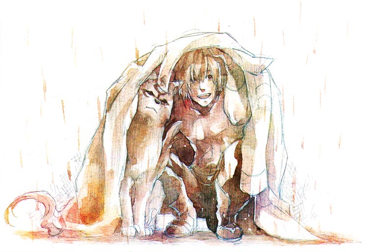 dante and amaterasu (devil may cry and 4 more) drawn by kurosu