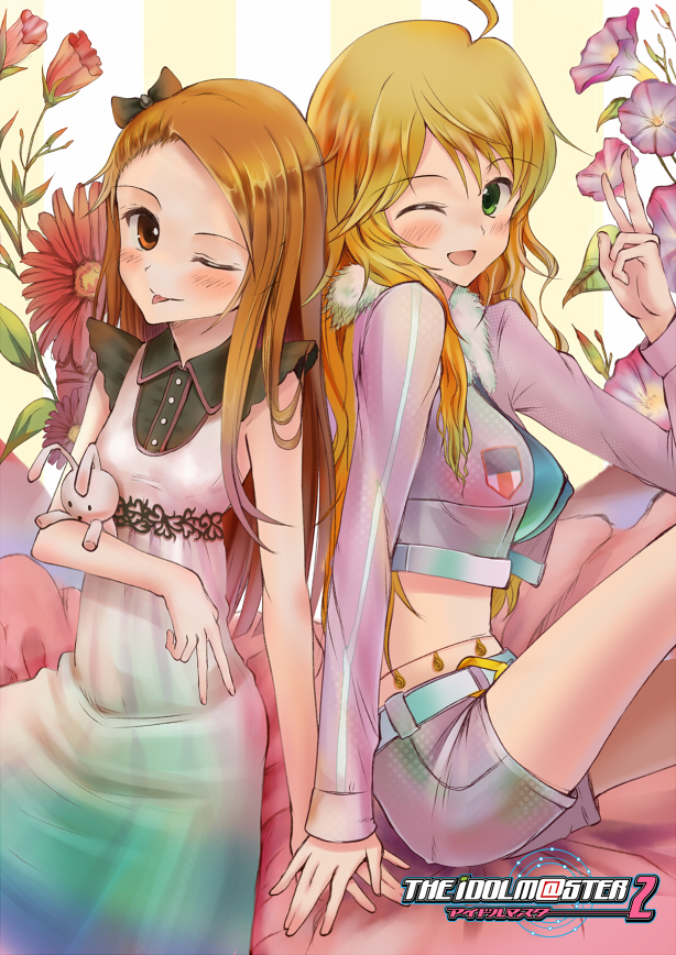 hoshii miki and minase iori (idolmaster and 1 more) drawn by akabane_(zebrasmise)