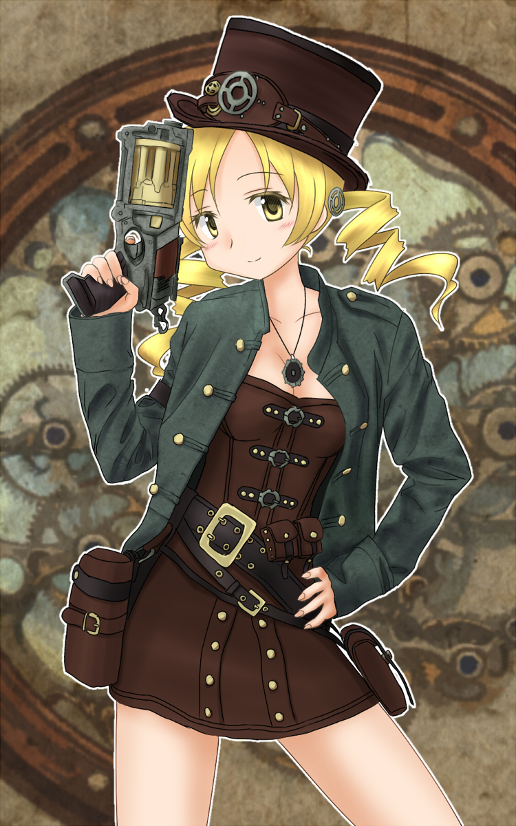 tomoe mami (mahou shoujo madoka magica) drawn by q-v_(levia)