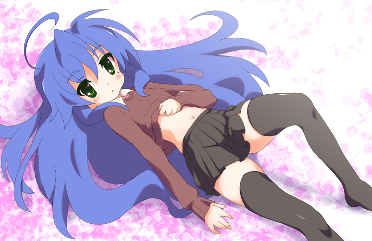 izumi konata (lucky star) drawn by sora_to_umi
