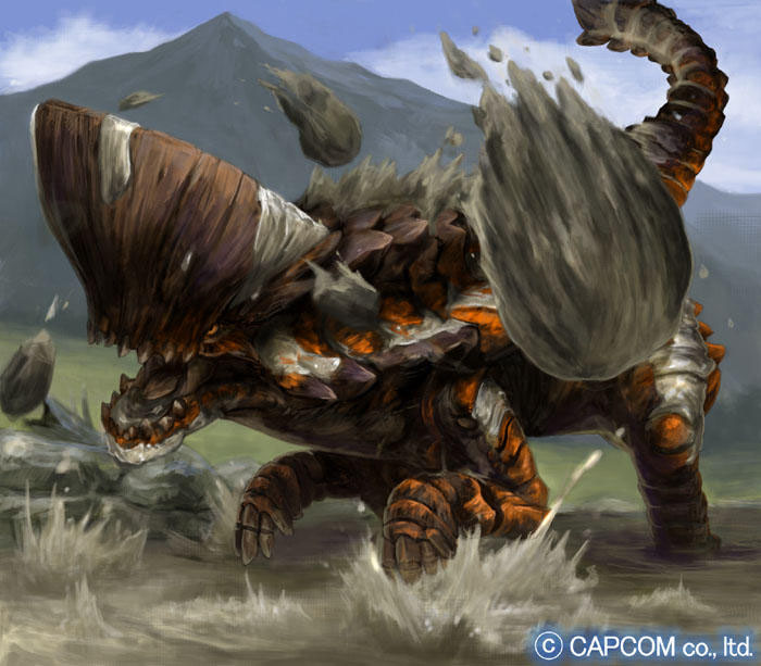 barroth (monster hunter and 1 more) drawn by kouichi_(kou1)