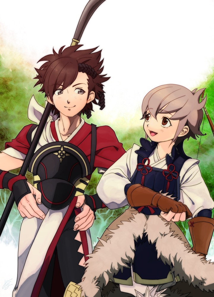 kiragi and shiro (fire emblem and 1 more) drawn by minayo