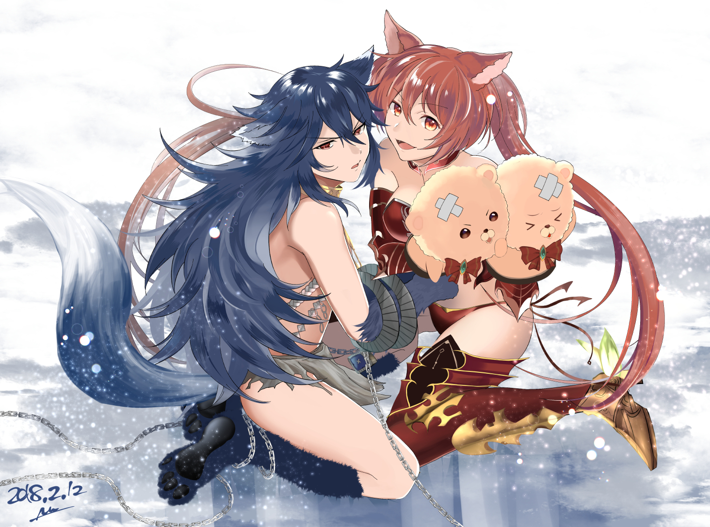 Cerberus And Fenrir Granblue Fantasy And 1 More Drawn By Nuu Liebe Sk Danbooru