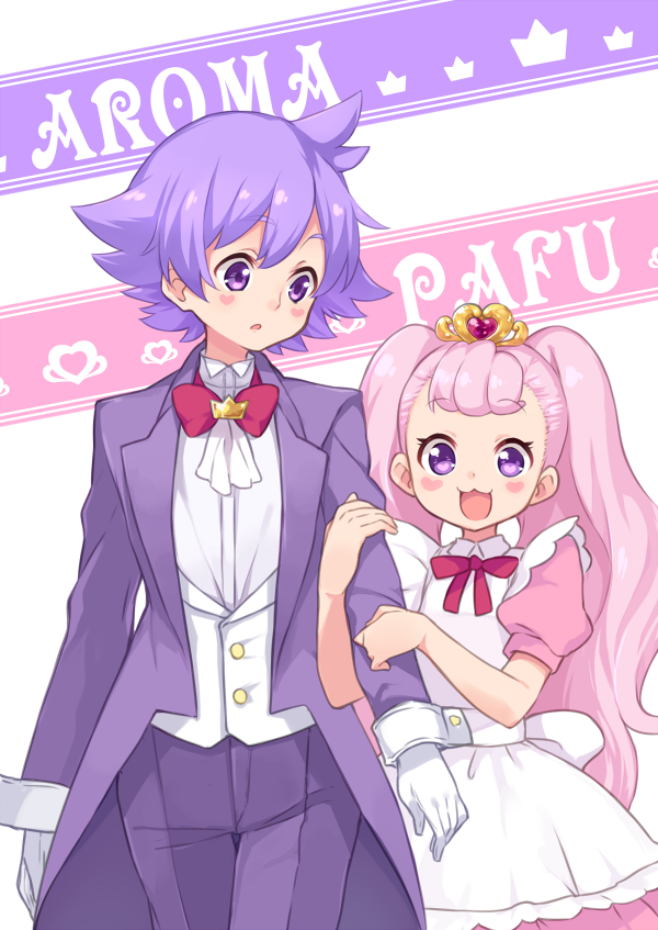 puff and aroma (precure and 1 more) drawn by chiroru_(7450n)