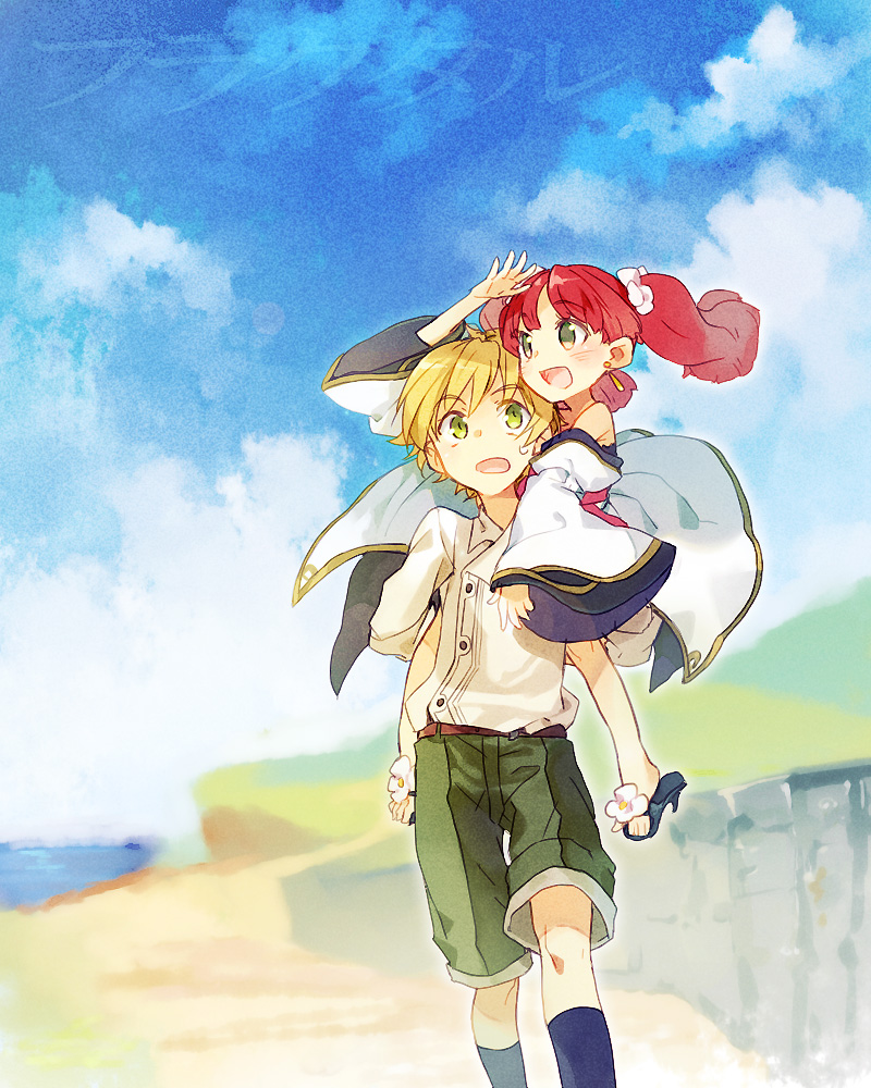 nessa and clain (fractale) drawn by renta_(deja-vu)