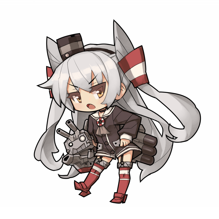 amatsukaze and rensouhou-kun (kantai collection) drawn by itsukia