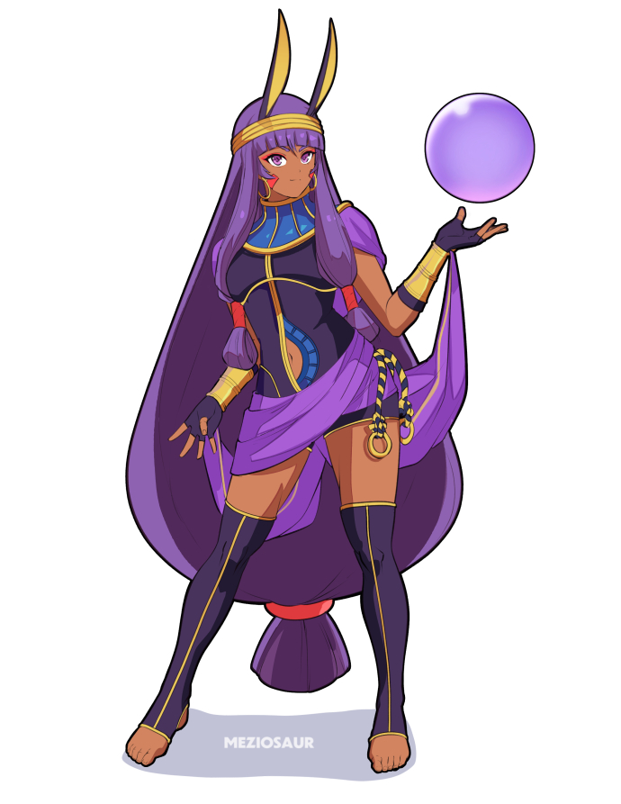 nitocris and menat (fate and 3 more) drawn by meziosaur