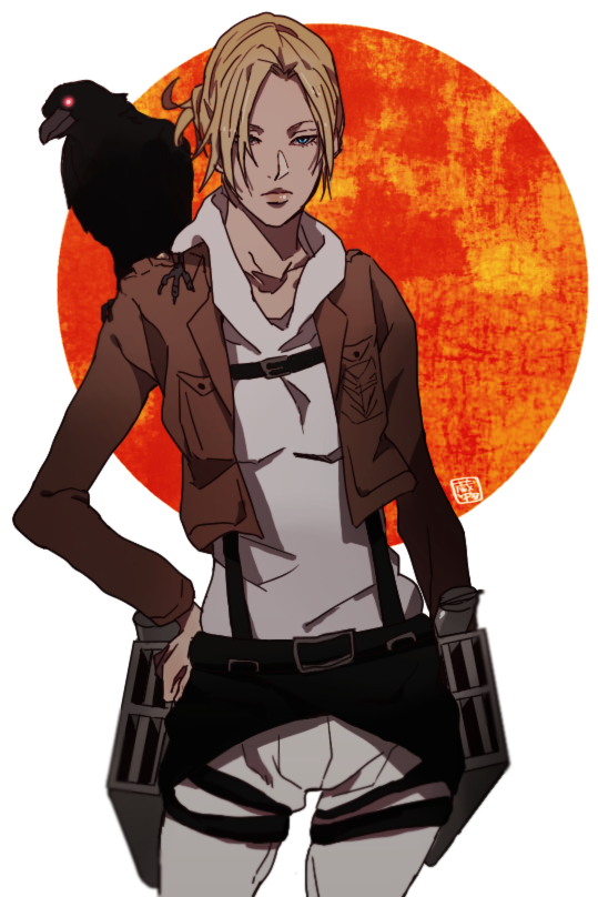 annie leonhart (shingeki no kyojin) drawn by motsu_(f0204)