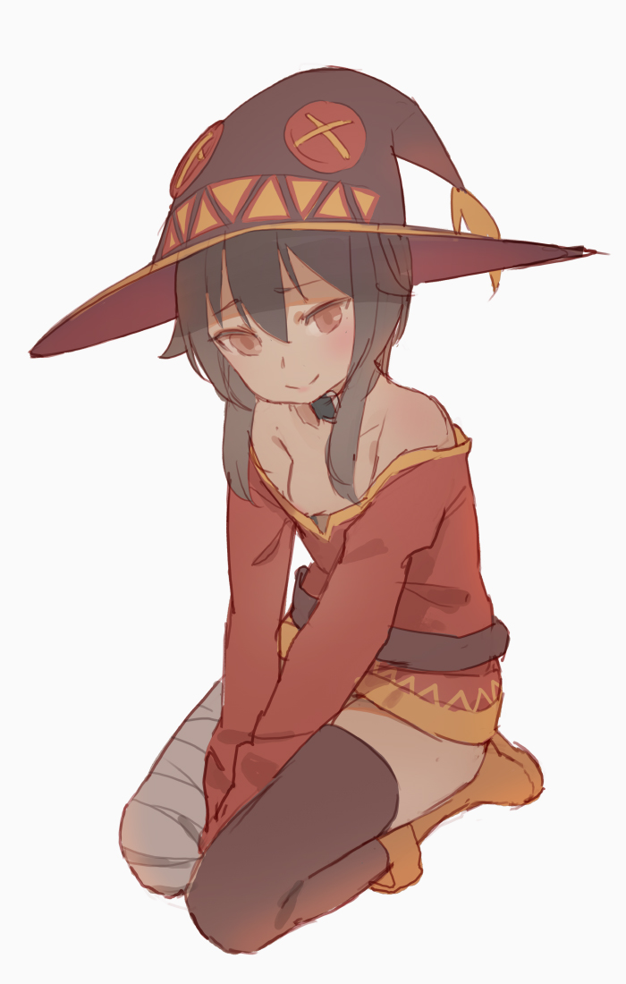 megumin (kono subarashii sekai ni shukufuku wo!) drawn by timbougami