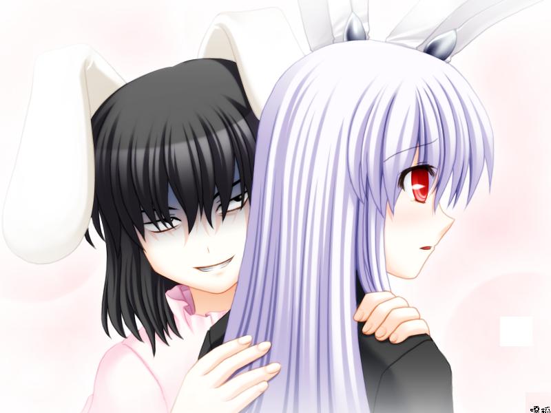 reisen udongein inaba and inaba tewi (touhou) drawn by totokichi
