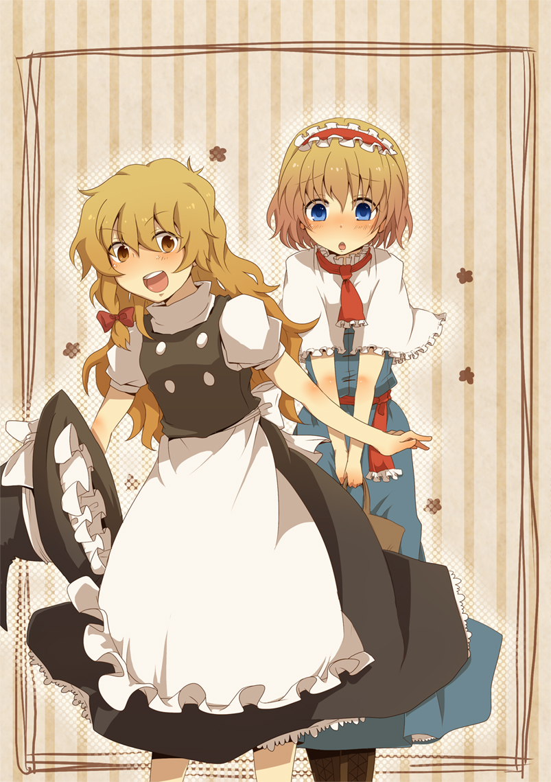 kirisame marisa and alice margatroid (touhou) drawn by aoi_(annbi)