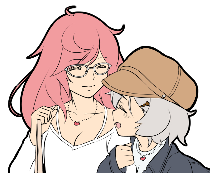 miwa mitsune and kazari jun (mahou shoujo madoka magica and 1 more) drawn by you2