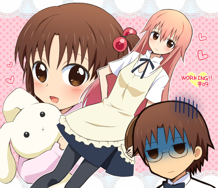 takanashi souta and takanashi kotori (working!!) drawn by komeko5