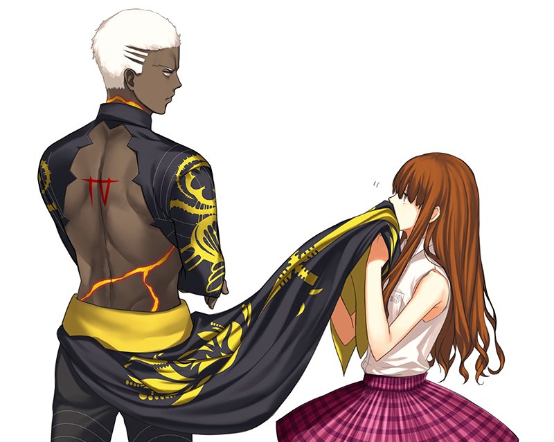 kishinami hakuno and emiya alter (fate and 2 more) drawn by yoshimune_(b12f)