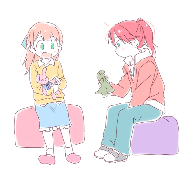 uehara himari and udagawa tomoe (bang dream!) drawn by re_ghotion