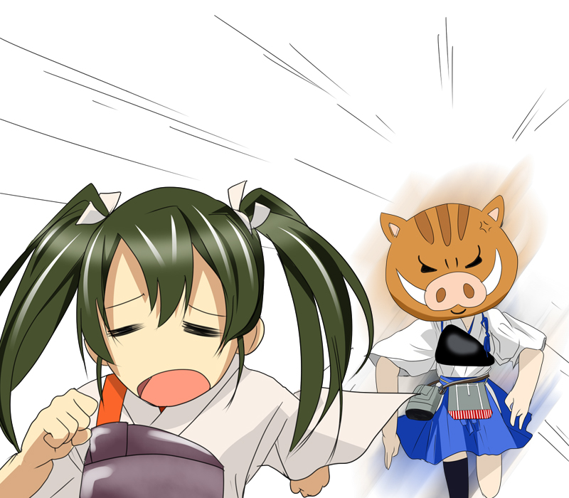 kaga and zuikaku (kantai collection and 1 more) drawn by mikagami_kagari