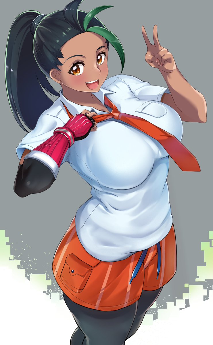 nemona (pokemon and 1 more) drawn by maki_ikazuya