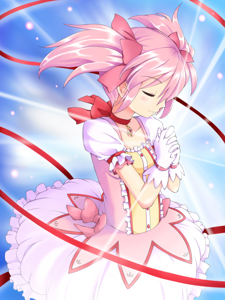 kaname madoka (mahou shoujo madoka magica) drawn by tsunaso_(lack_of_sunlight)