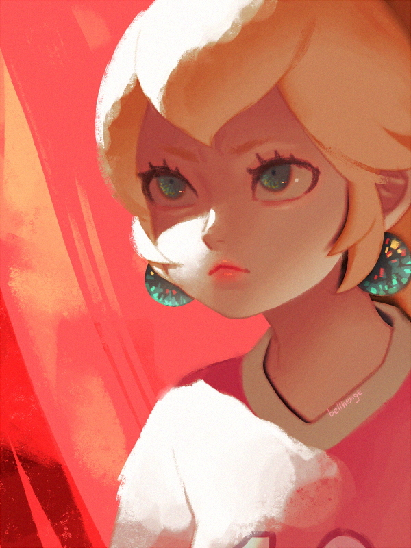 princess peach and striker peach (mario and 2 more) drawn by bellhenge