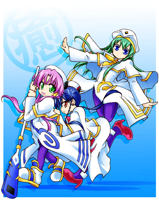 mizunashi akari, alice carroll, and aika granzchesta (aria) drawn by ndemotte