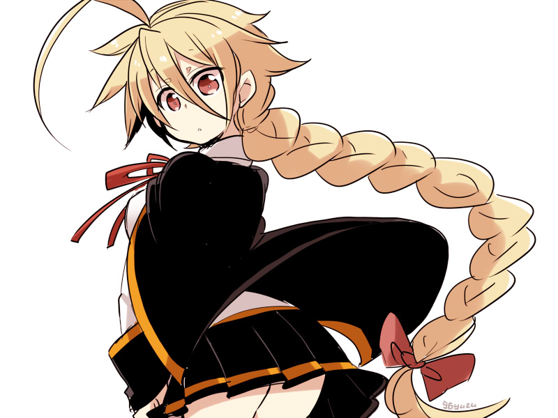 lambda-11 and celica a. mercury (blazblue) drawn by kuro_yuzu