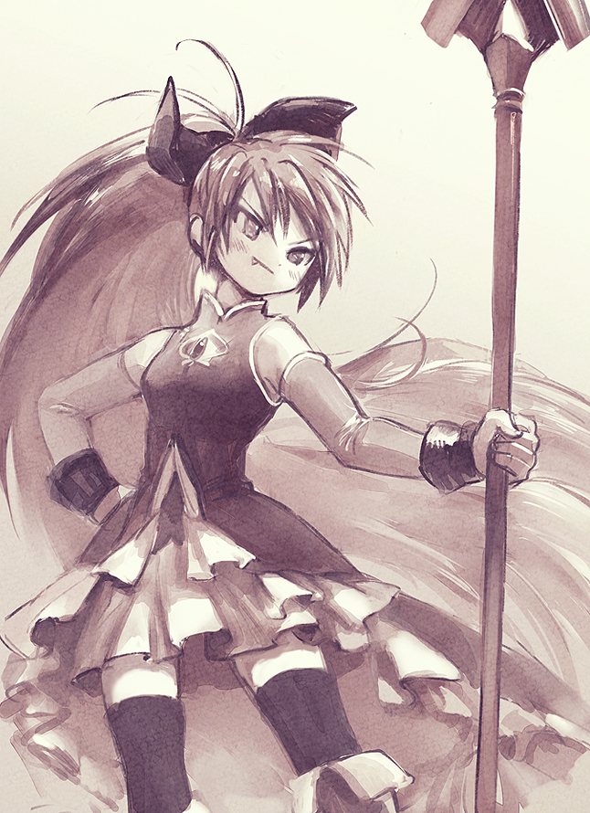 sakura kyoko (mahou shoujo madoka magica) drawn by yuza