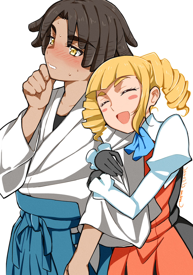 yajima caroline and nils nielsen (gundam and 1 more) drawn by ama_mi