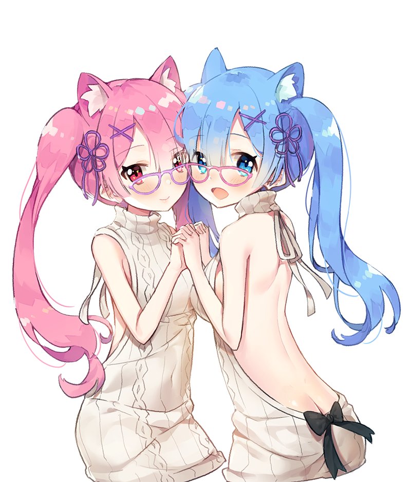 rem and ram (re:zero kara hajimeru isekai seikatsu) drawn by ayamy