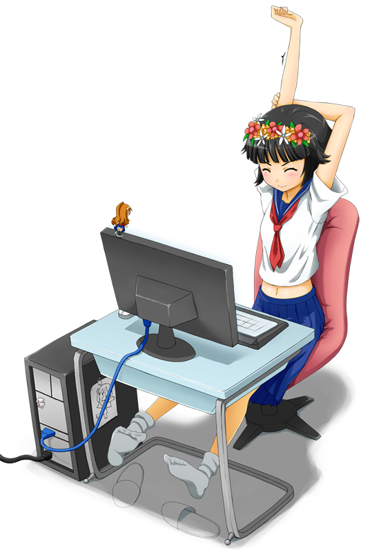 uiharu kazari (toaru majutsu no index and 1 more) drawn by wittyz