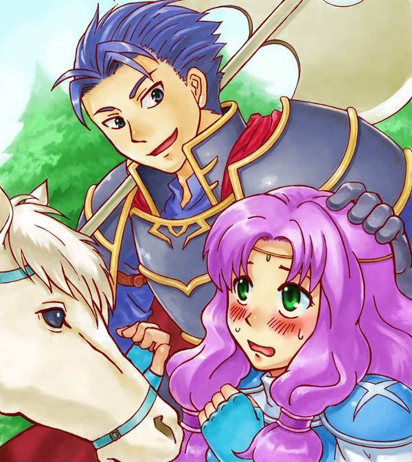 hector, florina, and huey (fire emblem and 1 more) drawn by maruchi_(zens24)