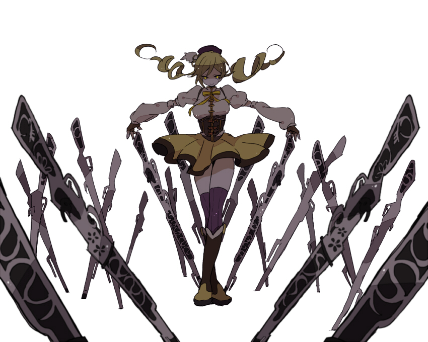 tomoe mami (mahou shoujo madoka magica) drawn by hageee