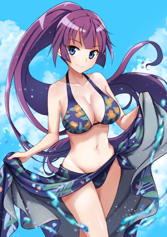 senjougahara hitagi (monogatari and 1 more) drawn by yu_sakurai06