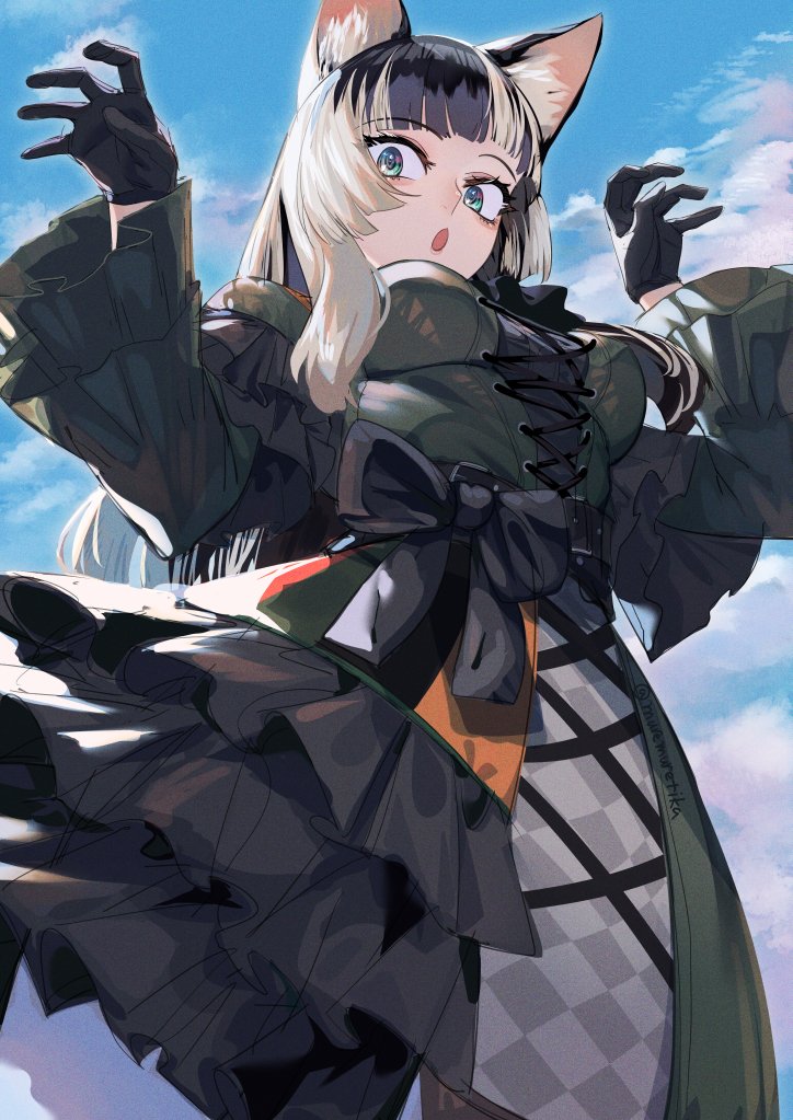 juufuutei raden (hololive and 1 more) drawn by murechika