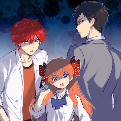 sakura chiyo, nozaki umetarou, and mikoshiba mikoto (gekkan shoujo nozaki-kun) drawn by mery_(yangmalgage)