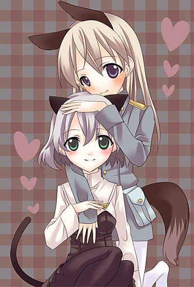 sanya v. litvyak and eila ilmatar juutilainen (world witches series and 1 more) drawn by spica_(clover4)