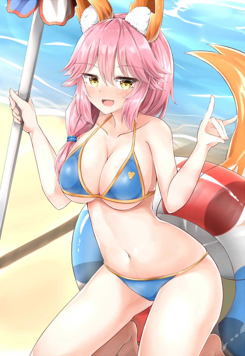 tamamo and tamamo no mae (fate and 1 more) drawn by moyoron