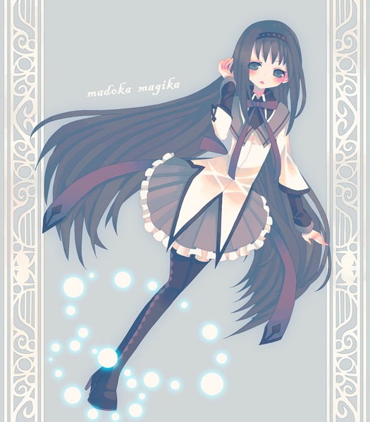 akemi homura (mahou shoujo madoka magica) drawn by miri_(cherryjelly)
