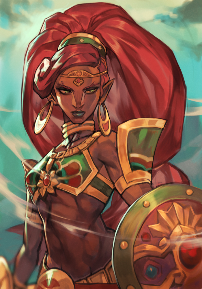 urbosa (the legend of zelda and 1 more) drawn by hungry_clicker
